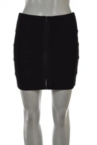 Millau Skirt Size XS Black Solid Straight Cotton Mini Above Knee Casual Bodycon - Picture 1 of 5