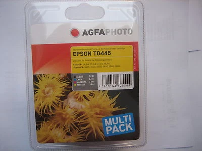Agfa Multipack T0445 for Epson Stylus Color C84 C64 CX3600 CX3500 6400 6600 - Image 1 of 3