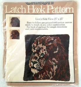 Kit de vista lateral gancho de lona leones 27x27 hilo no incluido vintage - Imagen 1 de 5