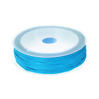 1.5mm Nylon Cord Beading String Chinese Knot Knitting String, Lake Blue, 65ft