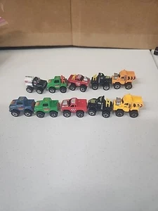 Road Champs Micro Machines Lot of 8 Trucks - Picture 1 of 3