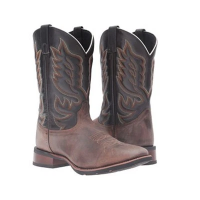 Botas occidentales Laredo para hombre arena/chocolate Montana punta cuadrada 7800 Foto 1 de 4
