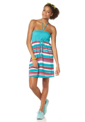 Kangaroos Longtop Halter Bandeau Dress Striped 780308 - Image 1 of 2