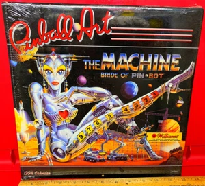 Williams Pinball 1994 Art Calander by Landmark 12" x 12" BRAND NEW SEALED NOS A1 - Picture 1 of 2