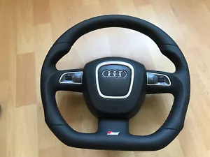 Sport Tuning S-Line Lenkrad Lederlenkrad Audi A3 Q3 A5 Q5 8R0 8P0 ohne Tausch - Bild 1 von 19