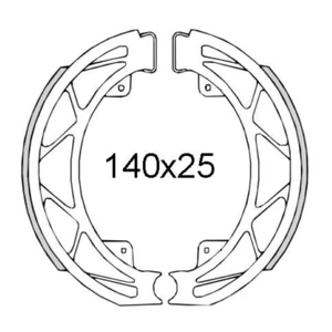 Brake Shoes Rear Piaggio 50 Liberty 4T 2008 RMS 225120560 - Picture 1 of 1