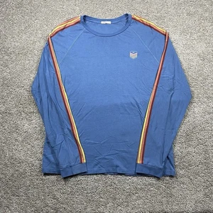 Marine Layer Archive Striped Sleeve Long Sleeve Tee Shirt Blue Mens Large - Picture 1 of 8
