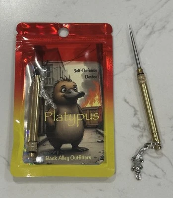 BACK ALLEY OUTFITTERS Platypus Pick - Blind-Feel, Concealable, Metal Safety Pick. Multi-function Use