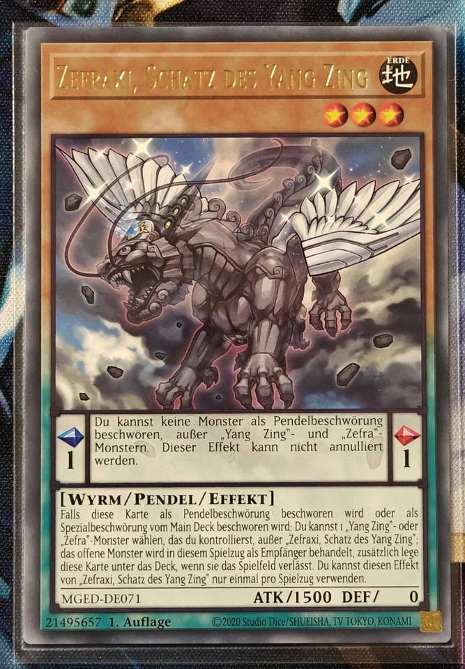 Yu-Gi-Oh Zefraxi, Schatz des Yang Zing - MGED-DE071 - Gold Rare - NM - 1.Auflage - Bild 1 von 1