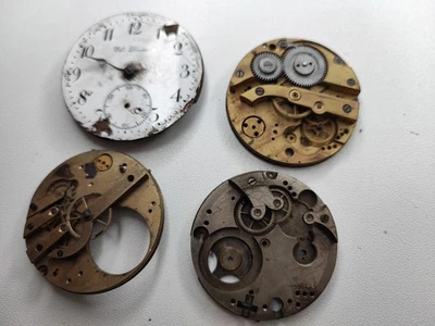 Pocket Watch lot - Main Plate - Platina For Parts and Spares Lot - Image 1 of 4