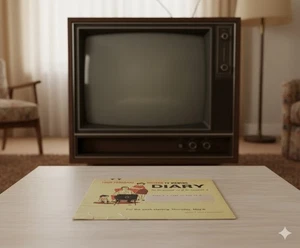 Vtg 1976 Nielsen TV Viewing Diary Booklet Rare Advertising Ephemera Collection - Picture 1 of 4