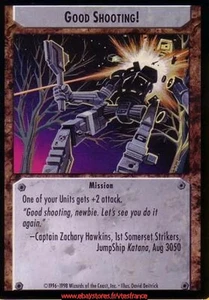 Good Shooting! [Commander's Edition] ENG Battletech TCG - Picture 1 of 2