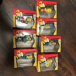 The Simpsons Christmas Ornaments 2002 Lot Of 8 Bart, Lisa, Homer, Marge, Flander - Bild 1 von 5