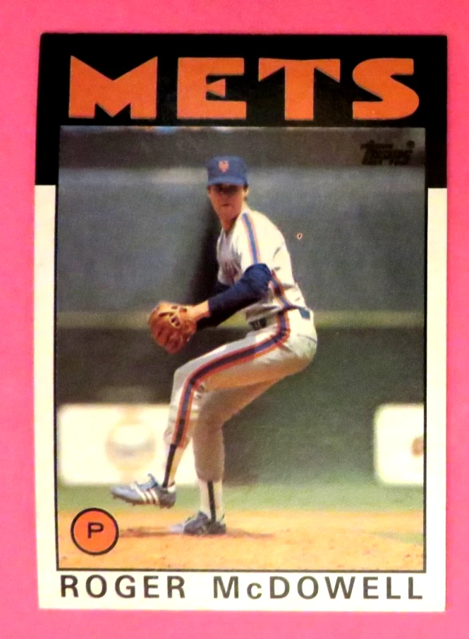 1986 Topps, New York Mets - ROGER MCDOWELL - Image 1 of 1
