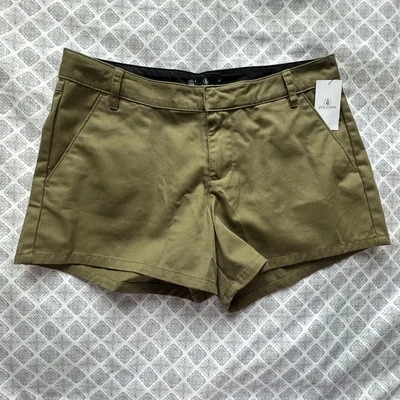 Volcom , NWT, Women’s Chino Shorts, Color Khaki/Green , Size 29￼ - Image 1 of 4