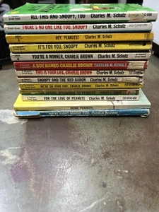 Lot 13 vintage Charles M. Schulz Peanuts Charlie Brown Snoopy PB 1960s - Picture 1 of 4