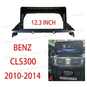 12.3'' Car Radio Stereo Dash Frame Fascia Panel Trim for BENZ CLS300 2010-2014 - Picture 1 of 2