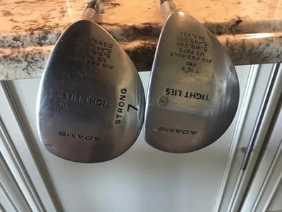 Adams Tight Lies VMI 3 and 7 Woods -  Steel Stiff Flex Shafts - RH- Excellent! - Image 1 of 4