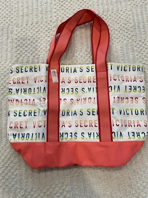 NWT Victoria’s Secret Tote Pink With Multicolor Lettering  - Image 1 of 4