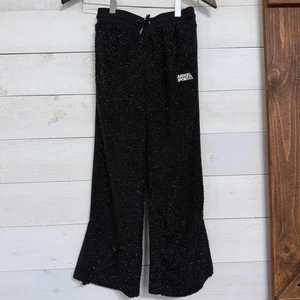 Justice Sport Girls S (7/8) Black Glitter Sparkle Wide Leg Pull On Pants - Bild 1 von 6
