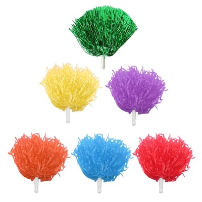  12 Pcs Cheerleading Poms Cheerleader Pompom Accessories for Girls - Image 1 of 4
