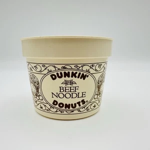Vintage Dunkin' Donuts Souper Soup Beef Noodle Cup Rare HTF - Picture 1 of 6