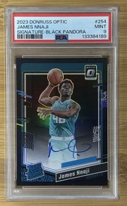 2023 Donruss Optic Rated James Nnaji Black Pandora Auto CASE HIT PSA 9 #/25 - Picture 1 of 2