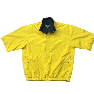 FootJoy Golf Pullover Jacket Dryjoys Mens Medium Polyester/Nylon Yellow - Image 1 of 4