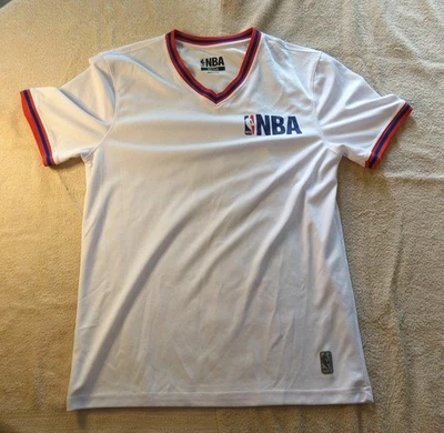 Vintage NBA Logo Warm Up Jersey Shooting Shirt Basketball  BOOM #5 Adult Medium - Image 1 of 4