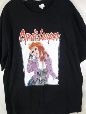 Cyndi Lauper-2024 Farewell Tour Concert T-Shirt-XL Extra Large-Black-100% Cotton - Image 1 of 4