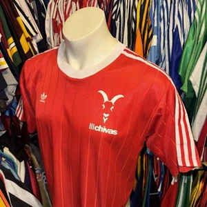 XL vtg CHIVAS SOCCER JERSEY CAMISA GUADALAJARA FUTBOL MEXICO MX SHIRT 90's # 7 - Picture 1 of 24