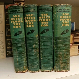 Mikhail Sholokhov AND QUIET FLOWS THE DON BOOKS Complete 4 Vols English Moscow - Bild 1 von 14