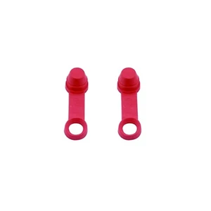 2x PINK - Rubber Brake Bleed Nipple Caps Bleed Screw Caps Covers (Brembo Type) - Picture 1 of 4