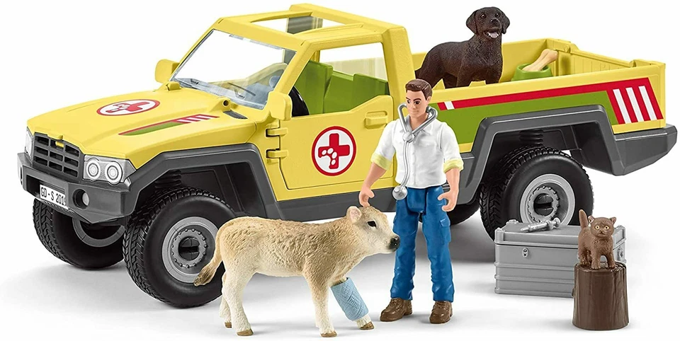 Schleich 42503 Veterinarian Visit at The Farm World