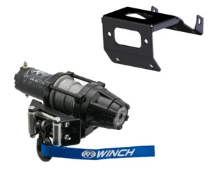 KFI HONDA RANCHER/FOREMAN/RUBICON 15-24 MOUNT ASSAULT 2500 LB WINCH STEEL CABLE - Foto 1 di 1