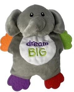 Cullamates Baby Teether Peluche Elefante 8" Giocattolo Crinkle "Sogno GRANDE" - Foto 1 di 13
