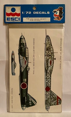 ESCI Decals 1/72 Aerei Mitsubishi KI-109 G4M Betty and Ohka Bomb - Immagine 1 di 3