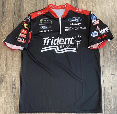 David Ragan #38 Trident Seafoods Monster Energy Pit Crew XL Shirt Jersey NASCAR Cover