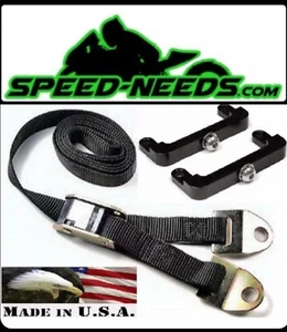 04-15 ZX10 ZX10R 10R STREET/STRIP LOWERING STRAP & BRACKETS 930151 RACE STRAPS - Picture 1 of 6