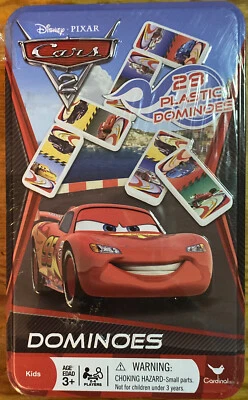 Disney Pixar Cars 2 - 28 Plastic Dominoes with Collectible Tin Brand New Sealed - Image 1 of 4