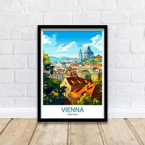 Vienna Austria Travel Poster Vienna - Picture 1 of 10