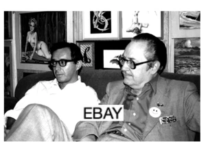 FOTO 8X10 FORREST JACKERMAN & JAMES WARREN 1973 #2 FAMOSI MOSTRI DI FILMLAND - Foto 1 di 1