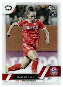 2022-23 Topps Chrome UEFA Women's Refractor 95 Franziska Kett - FC Bayern Münche