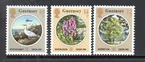 GUERNSEY MNH 1986 SG366-368 EUROPA - NATURE AND ENVIRONMENTAL PROTECTION - Picture 1 of 1