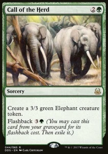 Magic the Gathering MTG Call of the Herd (44) DD Mind vs. Might LP - Picture 1 of 1