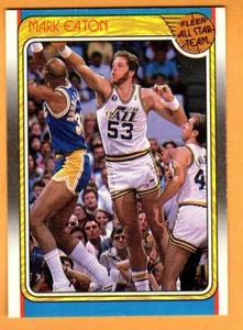 MARK EATON(NEW ORLEAN JAZZ)1988 FLEER ALL-STAR BASKETBALL CARD - Picture 1 of 1