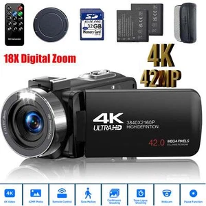 ๐ธ4K Video Camera Digital Camera 32GB Handheld Camcorder Vlog Camera for YouTube - Picture 1 of 9