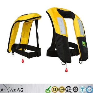 Chaleco salvavidas inflable manual de primera calidad PFD Pesca Navegación NUEVO - Imagen 1 de 5