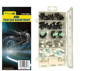 Simply Audi Car Door Bonnet Trim Clips Screws Fixings Kit Assortment Pack - Picture 1 of 1