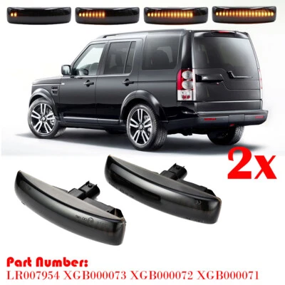 MARKENLOS 2x Dynamic Seitenmarkierung Blinker Für Range Rover Sport Discovery LR3 LR4 LR2